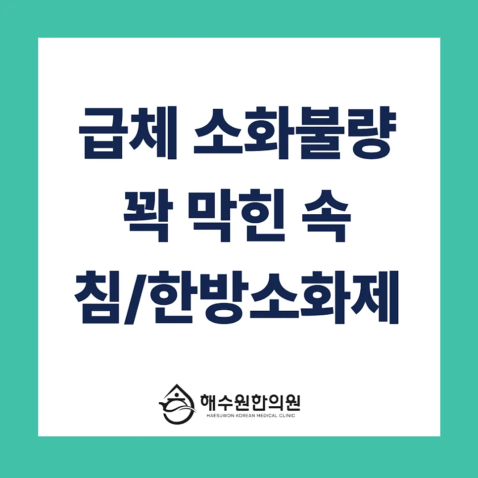 갑자기 체했을 때? 꽉 막힌 속 뚫어주는 침 치료와 한방 소화제 [영등포 당산 한의원]