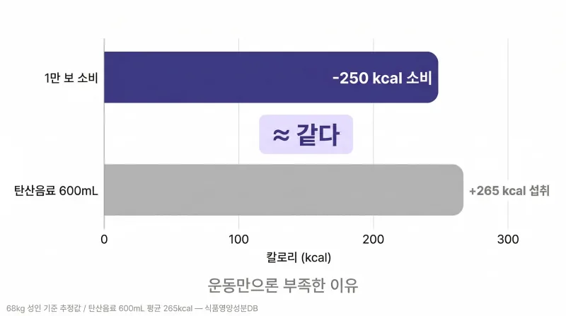 운동을 해야할까? 운동이 다이어트에 기여하는 비중은 10% [영등포 당산 한의원]
